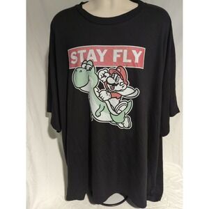 STAY FLY Yoshi SUPER MARIO WORLD SIZE 4XL T-SHIRT Nintendo
